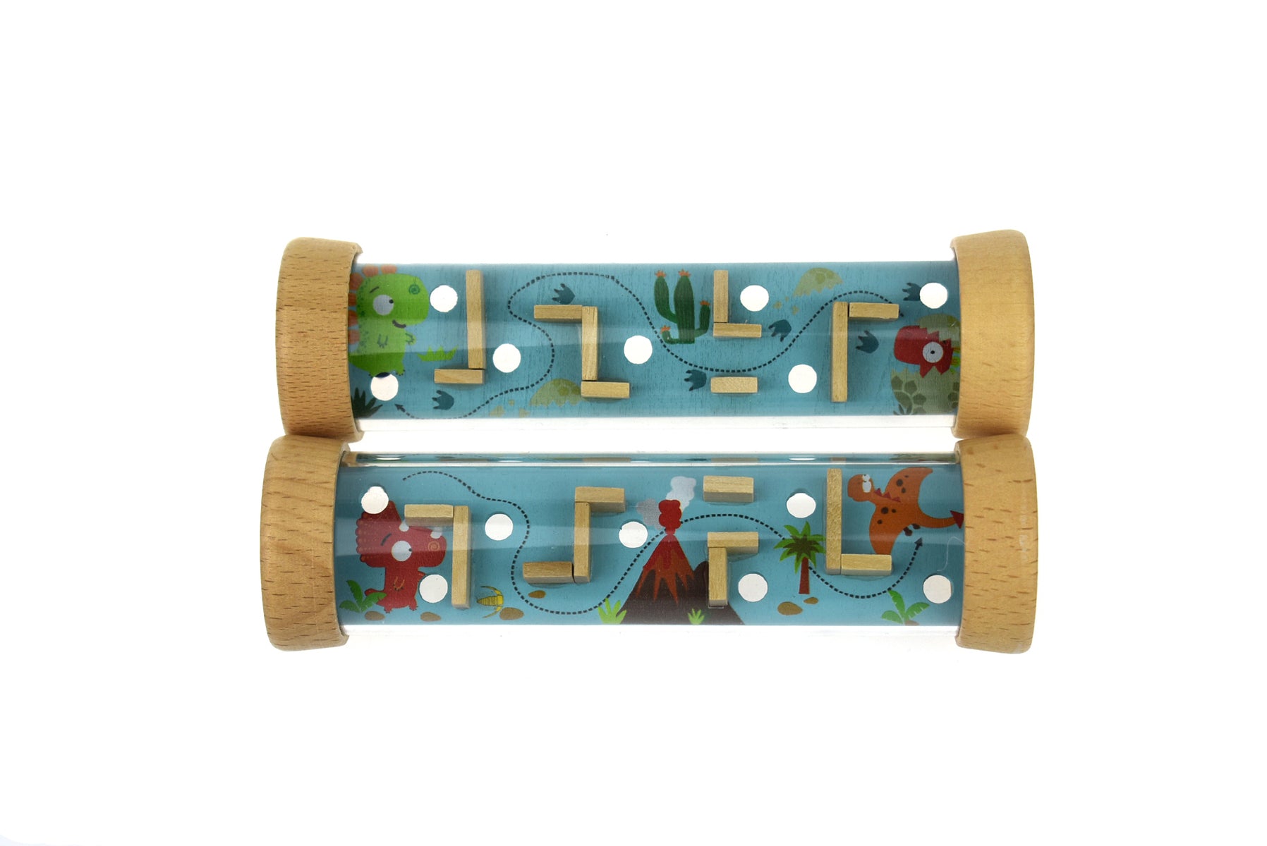 WOODEN DINOSAUR LABYRINTH IN TUBE