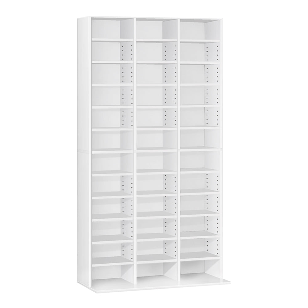Artiss Adjustable Book Storage Shelf Rack Unit - White