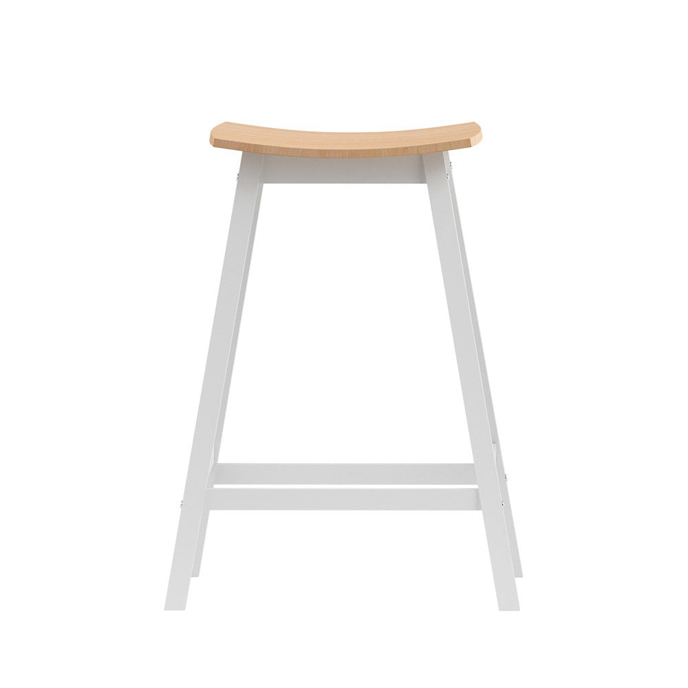 Artiss 2 x Wooden Bar Stools Bar Stool Dining Chairs Kitchen Barstools Oak
