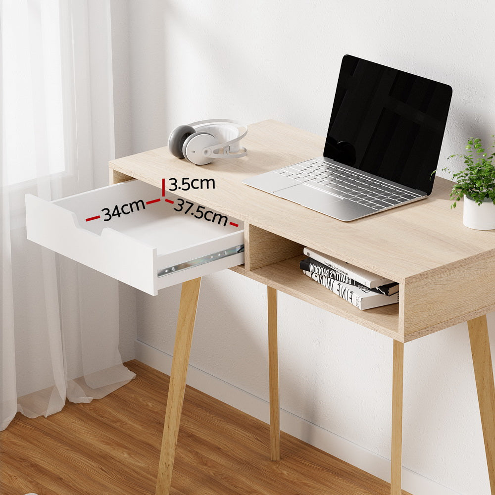 Artiss 2 Drawer Wood Computer Desk