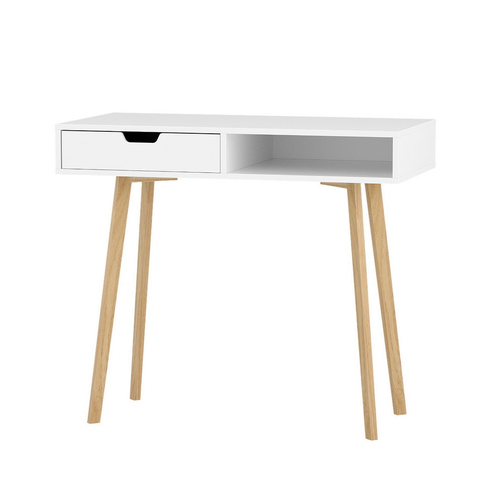 Artiss Office Computer Desk Study Table Storage Drawers Student Laptop White