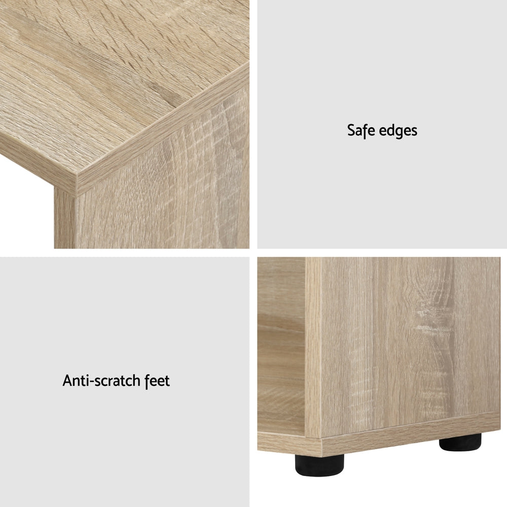 Artiss Office Computer Desk Corner Study Table Workstation Bookcase Storage