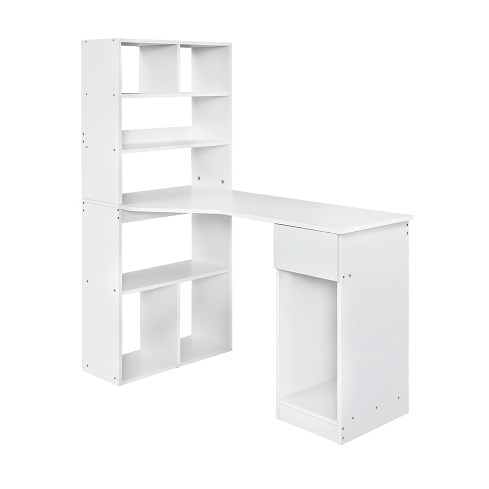 Artiss Office Computer Desk Student Study Table Home Workstation Corner Shelf