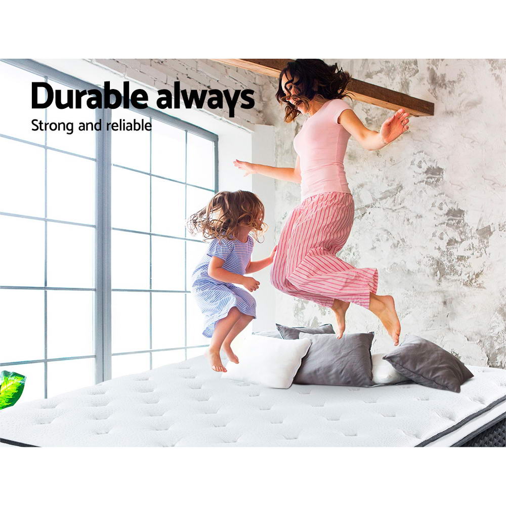 Giselle Bedding Bonita Euro Top Bonnell Spring Mattress 21cm Thick Queen