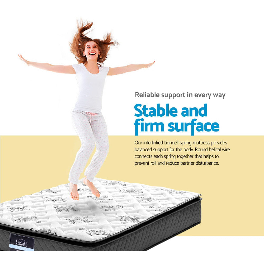 Giselle Bedding Rocco Bonnell Spring Mattress 24cm Thick Queen