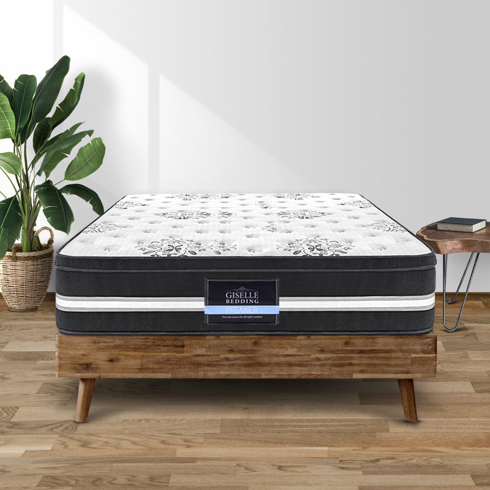 Giselle Bedding Donegal Euro Top Cool Gel Pocket Spring Mattress 34cm Thick Single