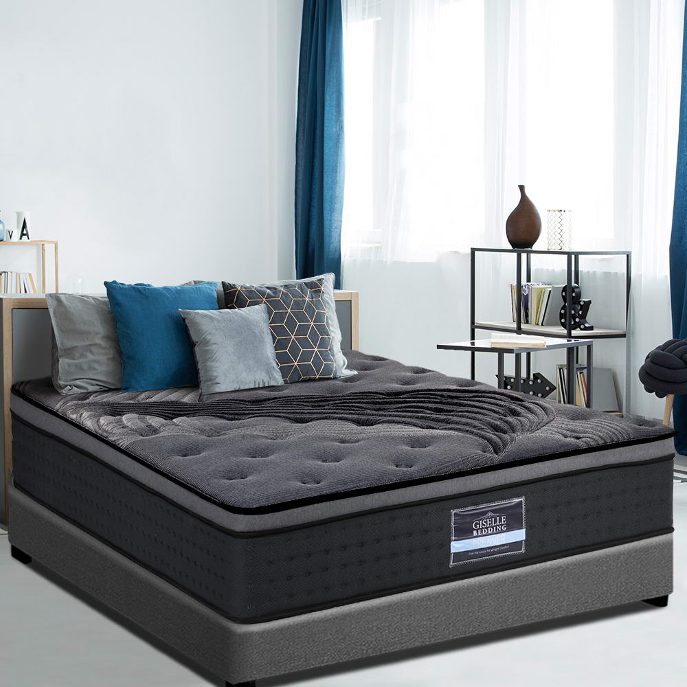 Giselle Bedding Alanya Euro Top Pocket Spring Mattress 34cm Thick King