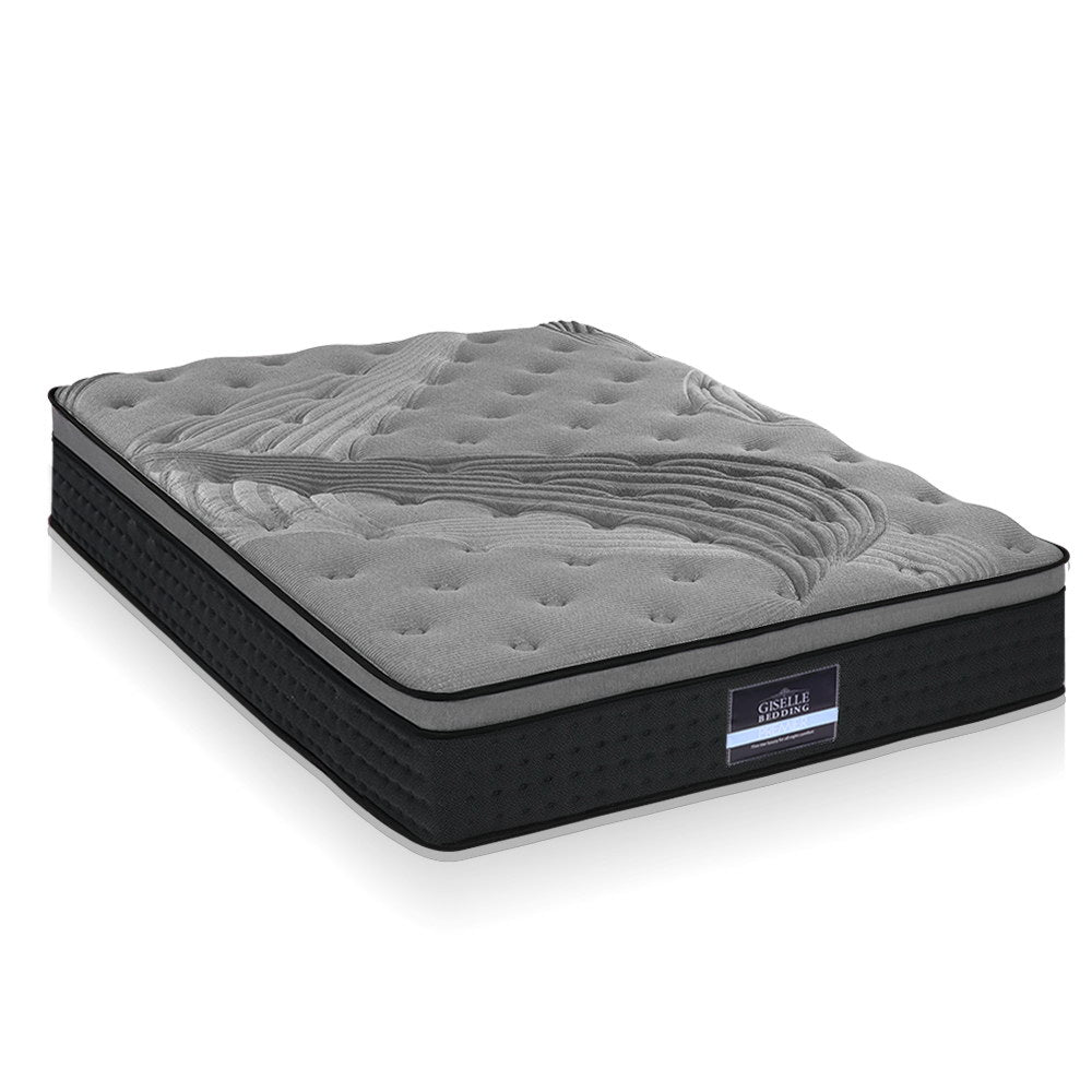 Giselle Bedding Alanya Euro Top Pocket Spring Mattress 34cm Thick Queen
