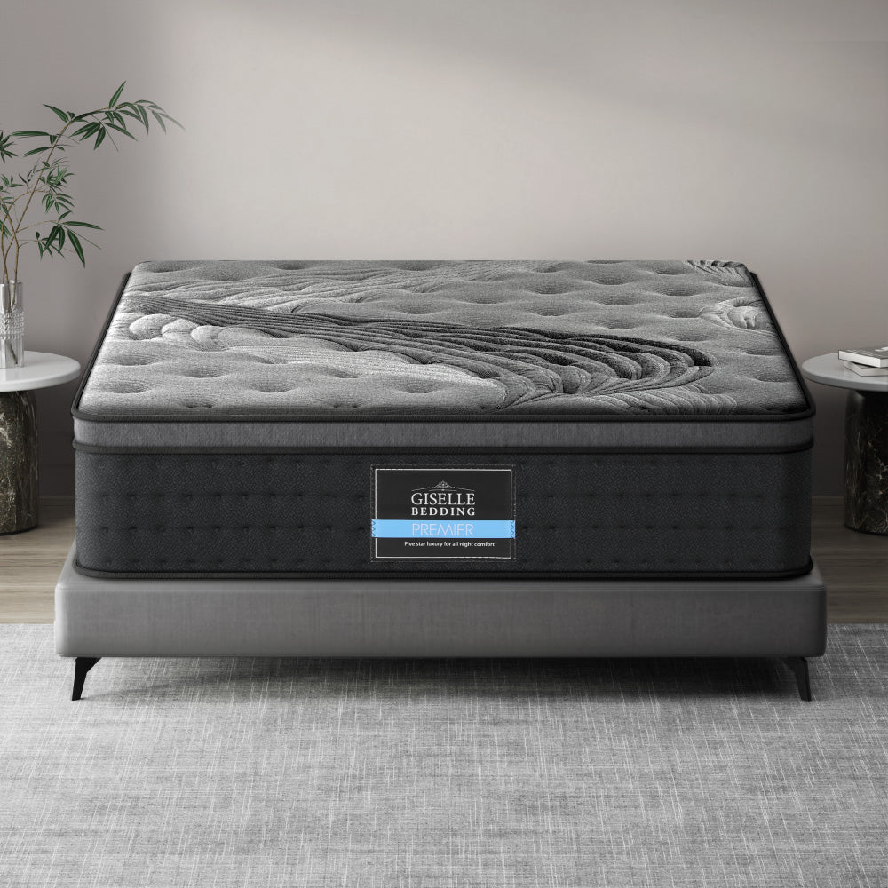 Giselle Bedding Alanya Euro Top Pocket Spring Mattress 34cm Thick Single