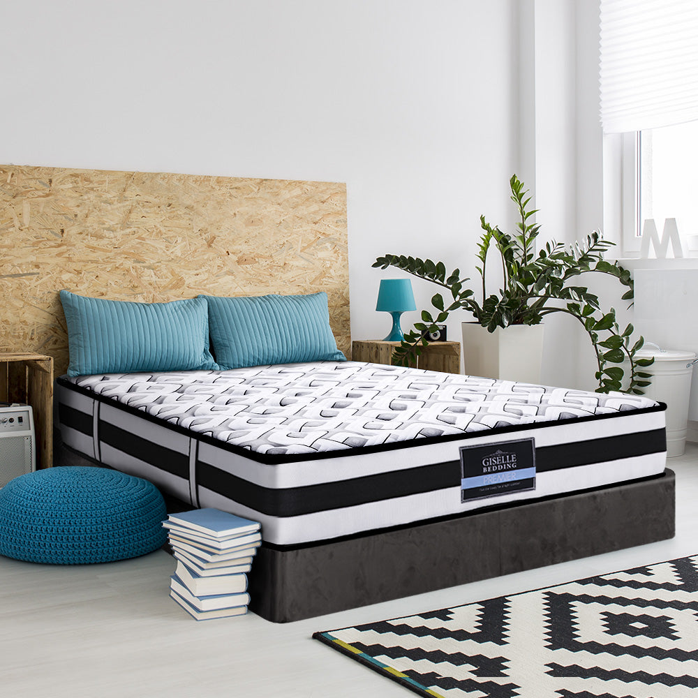 Giselle Bedding Rumba Tight Top Pocket Spring Mattress 24cm Thick Queen