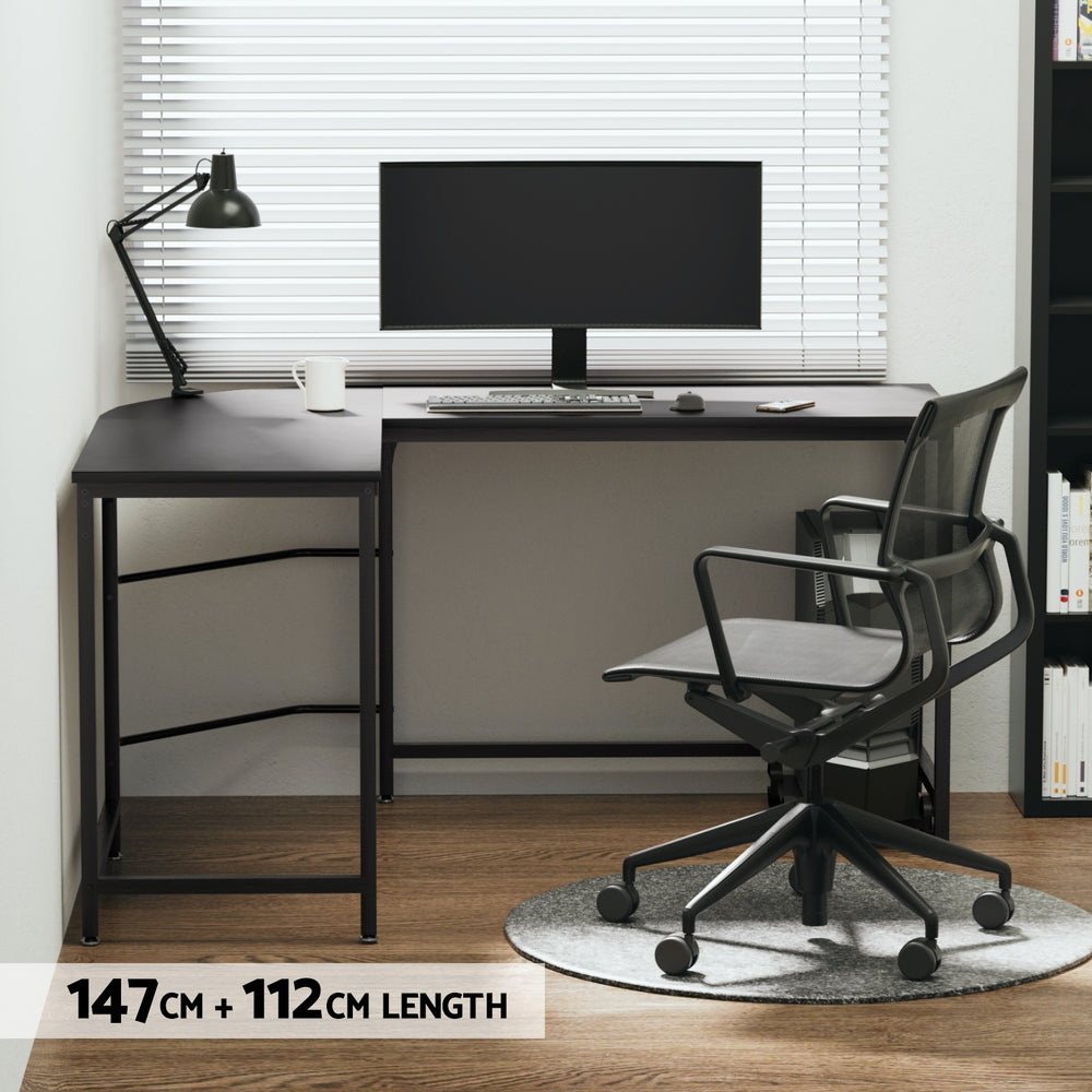 Artiss Corner Computer Desk L-Shaped Student Home Office Study Table Workstation