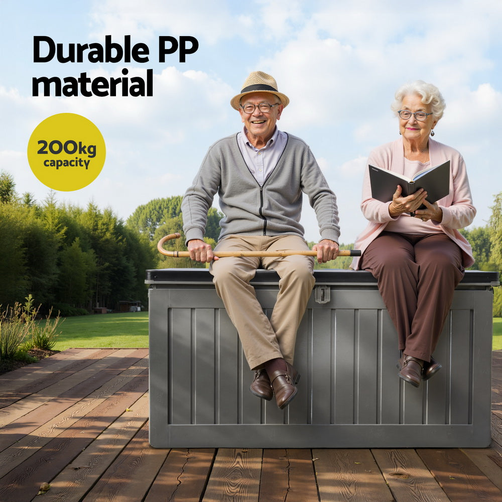 Gardeon Outdoor Storage Box Bench Seat 190L