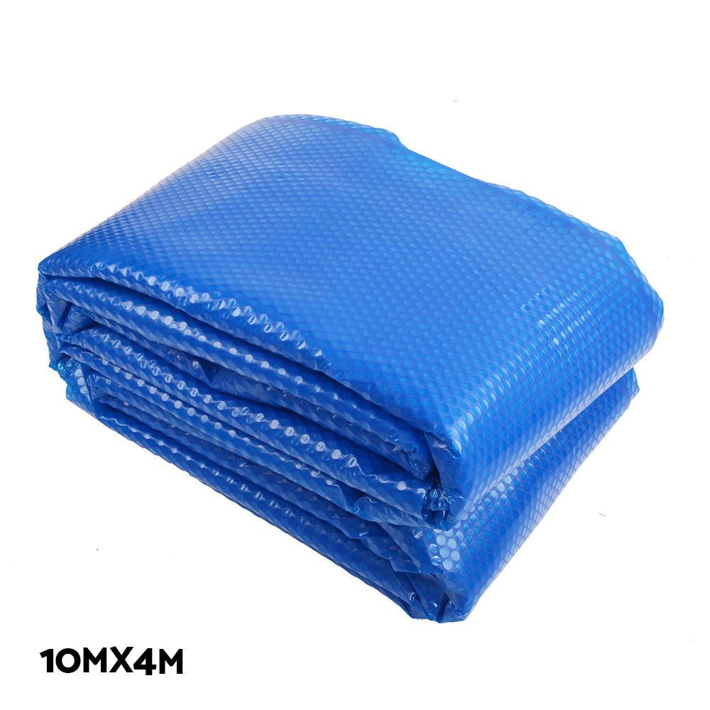 Aquabuddy Solar Swimming Pool Cover Roller 10x4M Blanket Bubble Heater 500Micron