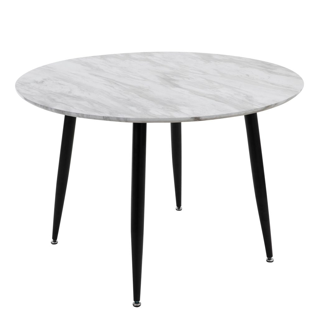 5PC Round Dining Table and Chair Set Green Velvet