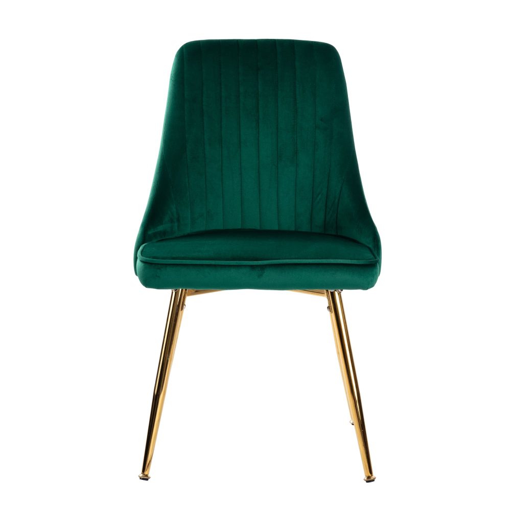 Black Round Marble-Effect Table and Chair Set Green Velvet