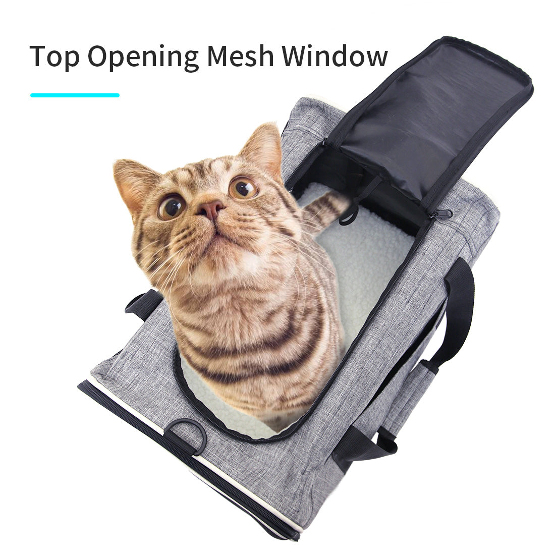 Ondoing Foldable Pet Carrier Bag Cat Dog Soft Crate Cage Kennel Tent Travel Portable Car