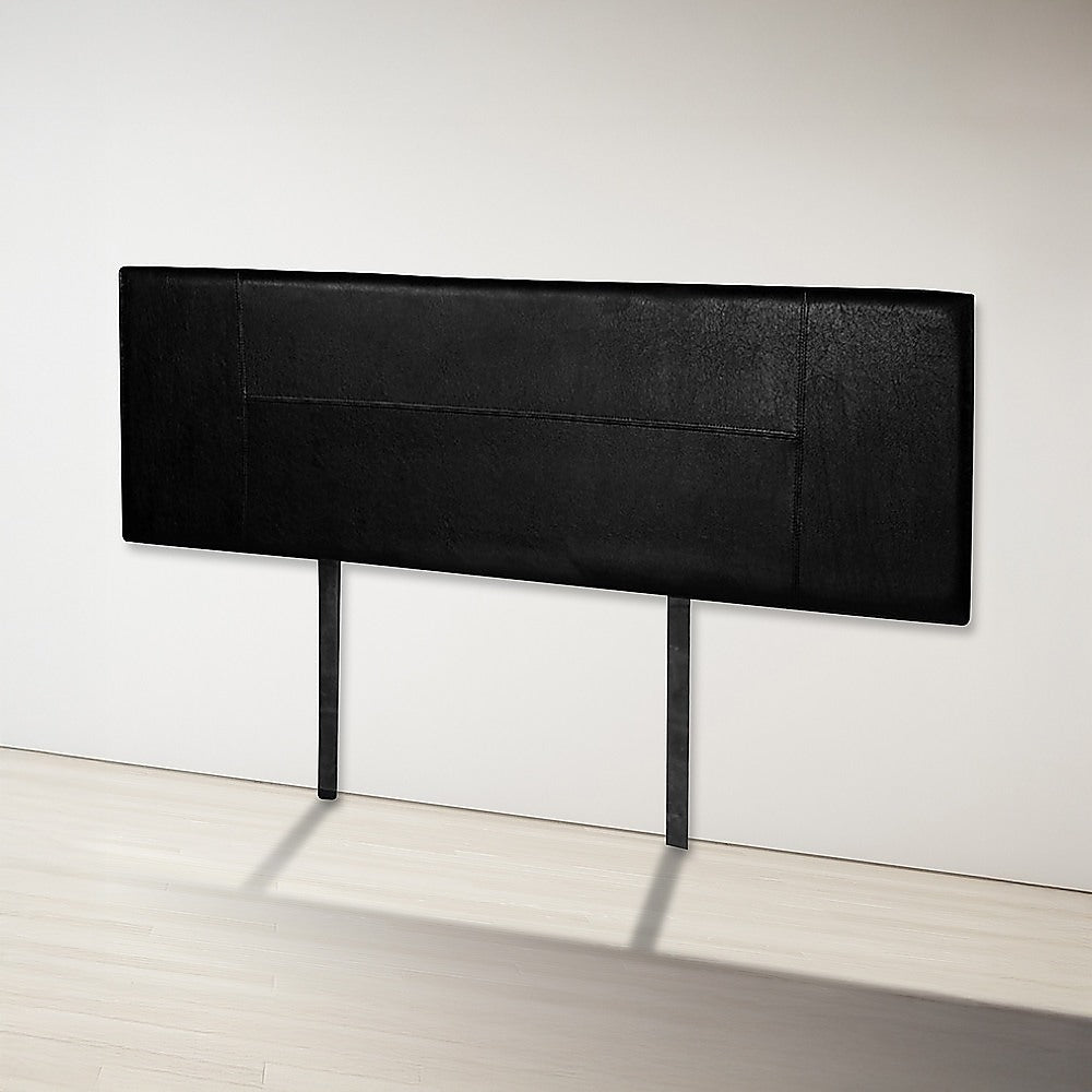 PU Leather King Bed Headboard Bedhead - Black