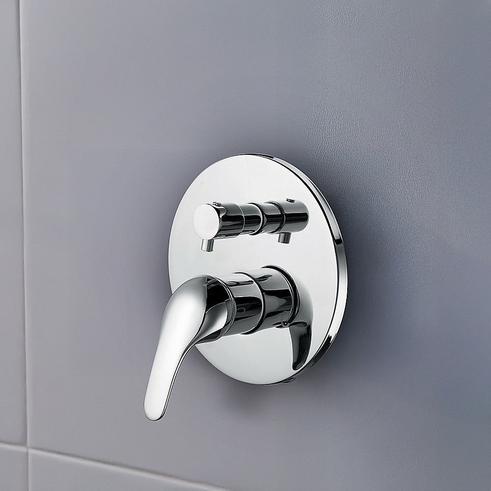 Chrome Bathroom Shower Wall Mixer Diverter w/ WaterMark