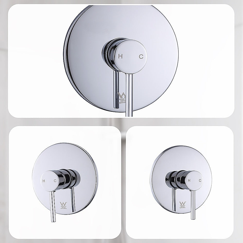 Shower Bath Mixer Tap Bathroom WATERMARK Approved - Chrome