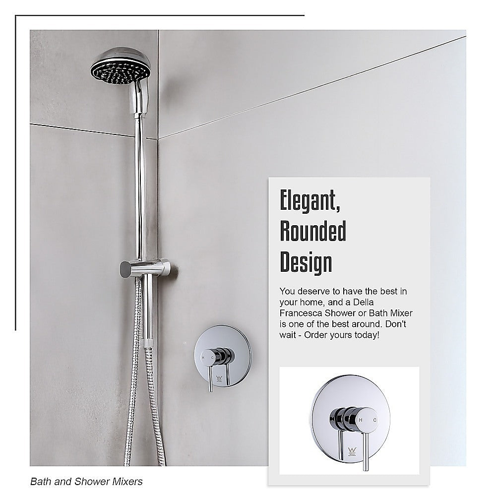 Shower Bath Mixer Tap Bathroom WATERMARK Approved - Chrome