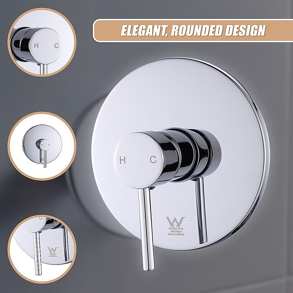 Shower Bath Mixer Tap Bathroom WATERMARK Approved - Chrome
