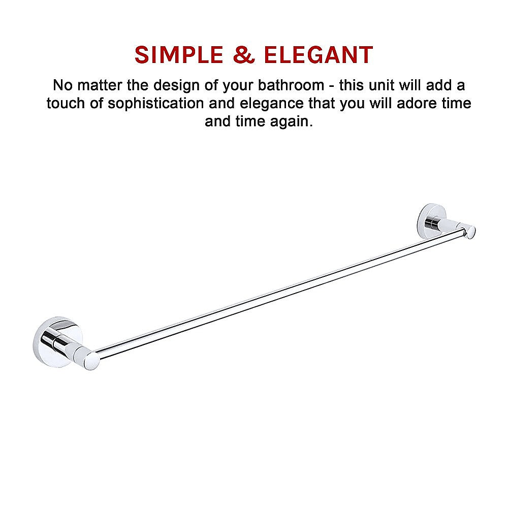Classic Chrome Towel Bar Rail Bathroom