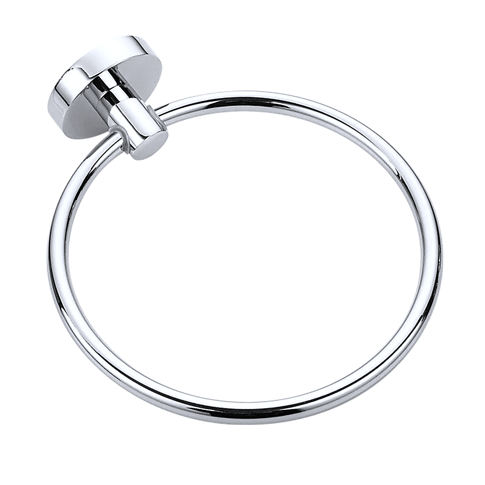 Classic Chrome Towel Bar Rail Ring Bathroom