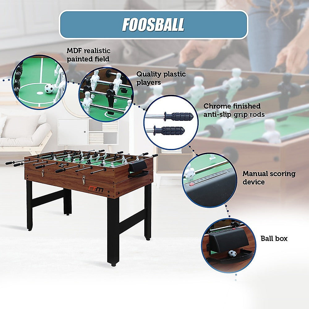 4FT 3-in-1 Games Foosball Soccer Hockey Pool Table Table