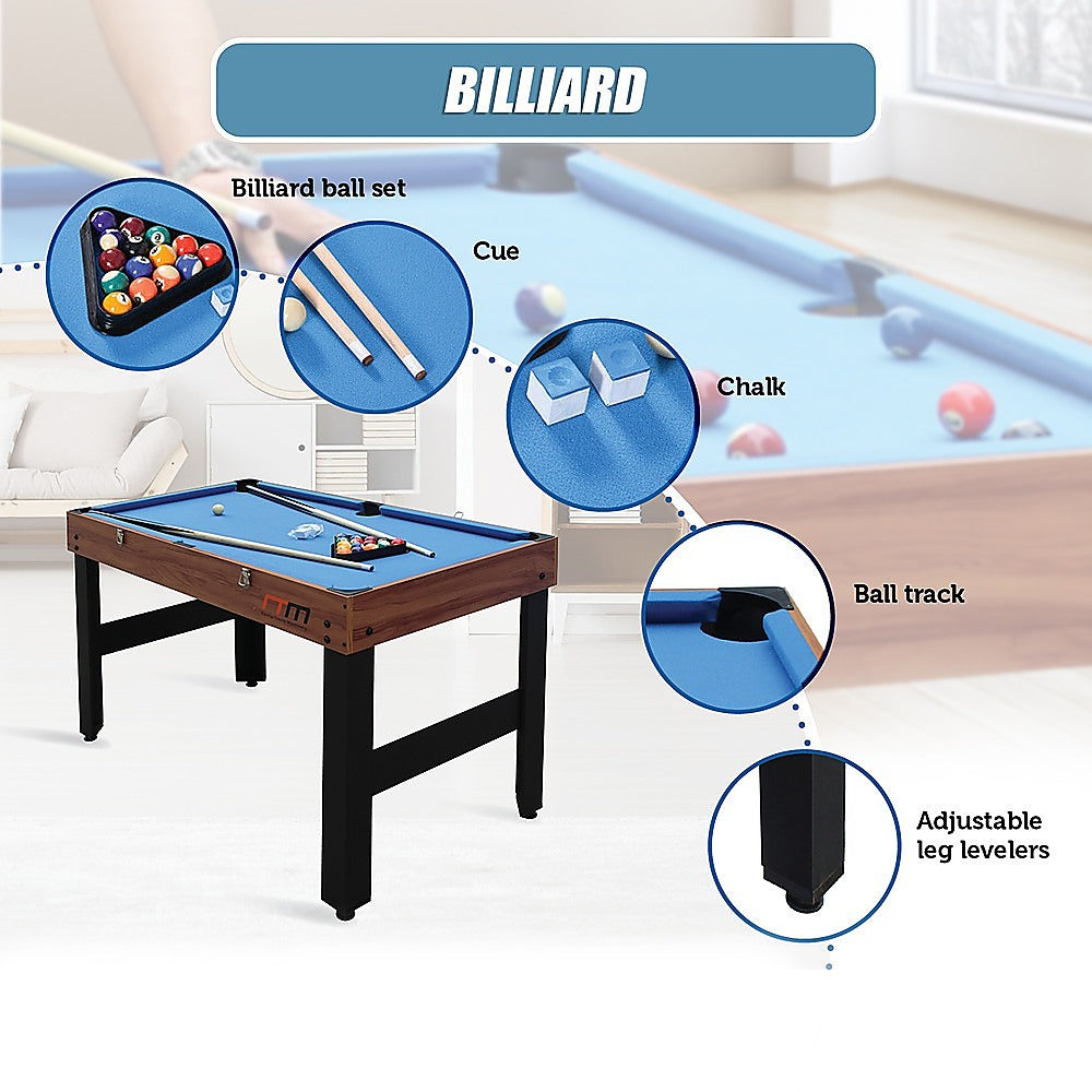 4FT 3-in-1 Games Foosball Soccer Hockey Pool Table Table