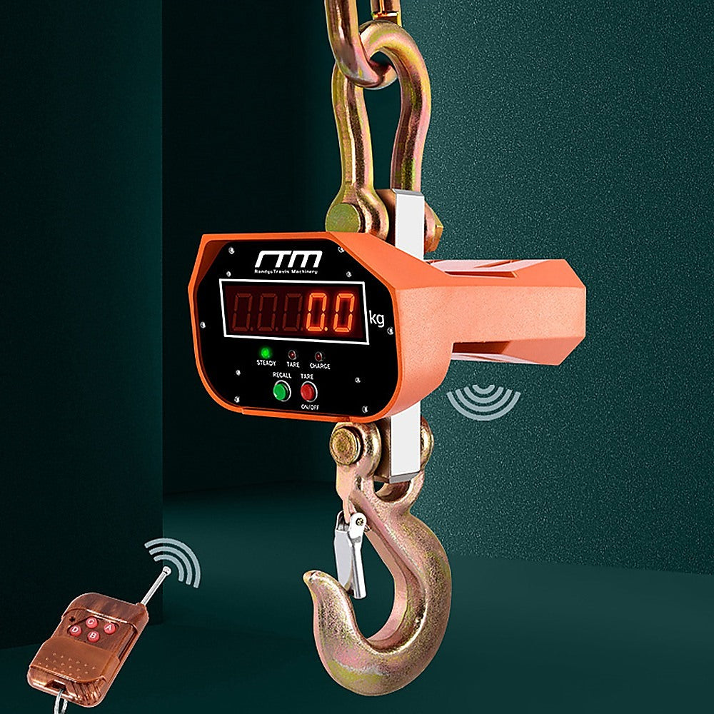 5000kg Electronic Crane Scales Industrial Hanging Digital Weight