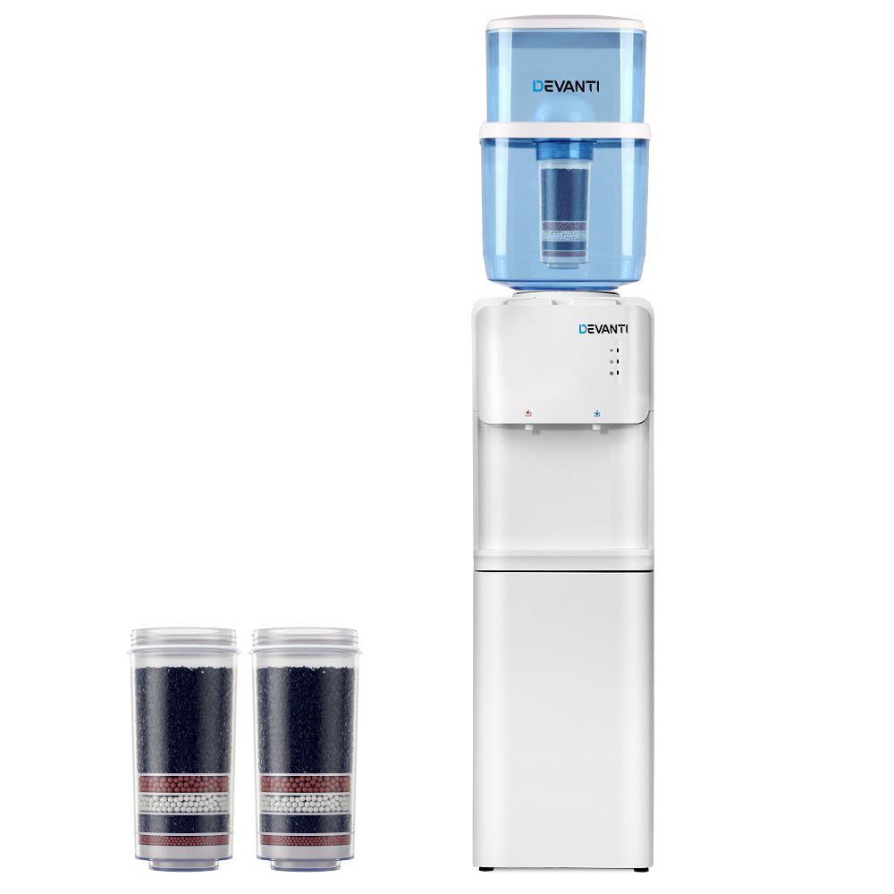 Devanti 22L Water Cooler Dispenser Hot Cold Taps Purifier Filter Replacement