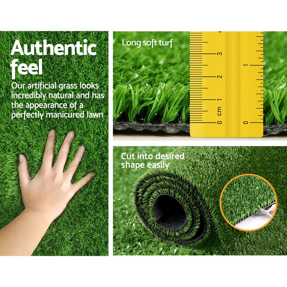 Prime Turf Artificial Grass Synthetic 20 SQM Fake Lawn 17mm 1X10M