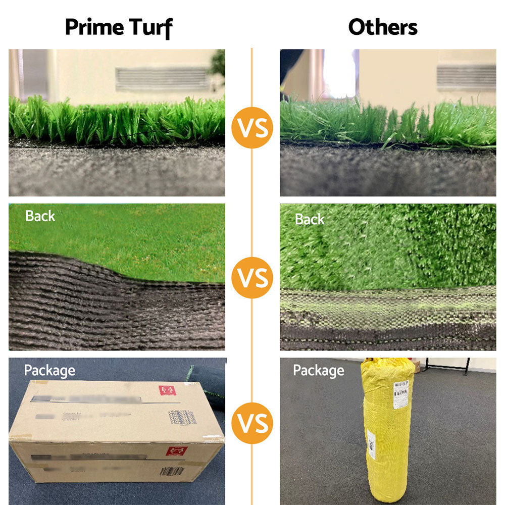 Prime Turf Artificial Grass Synthetic 20 SQM Fake Lawn 17mm 1X10M
