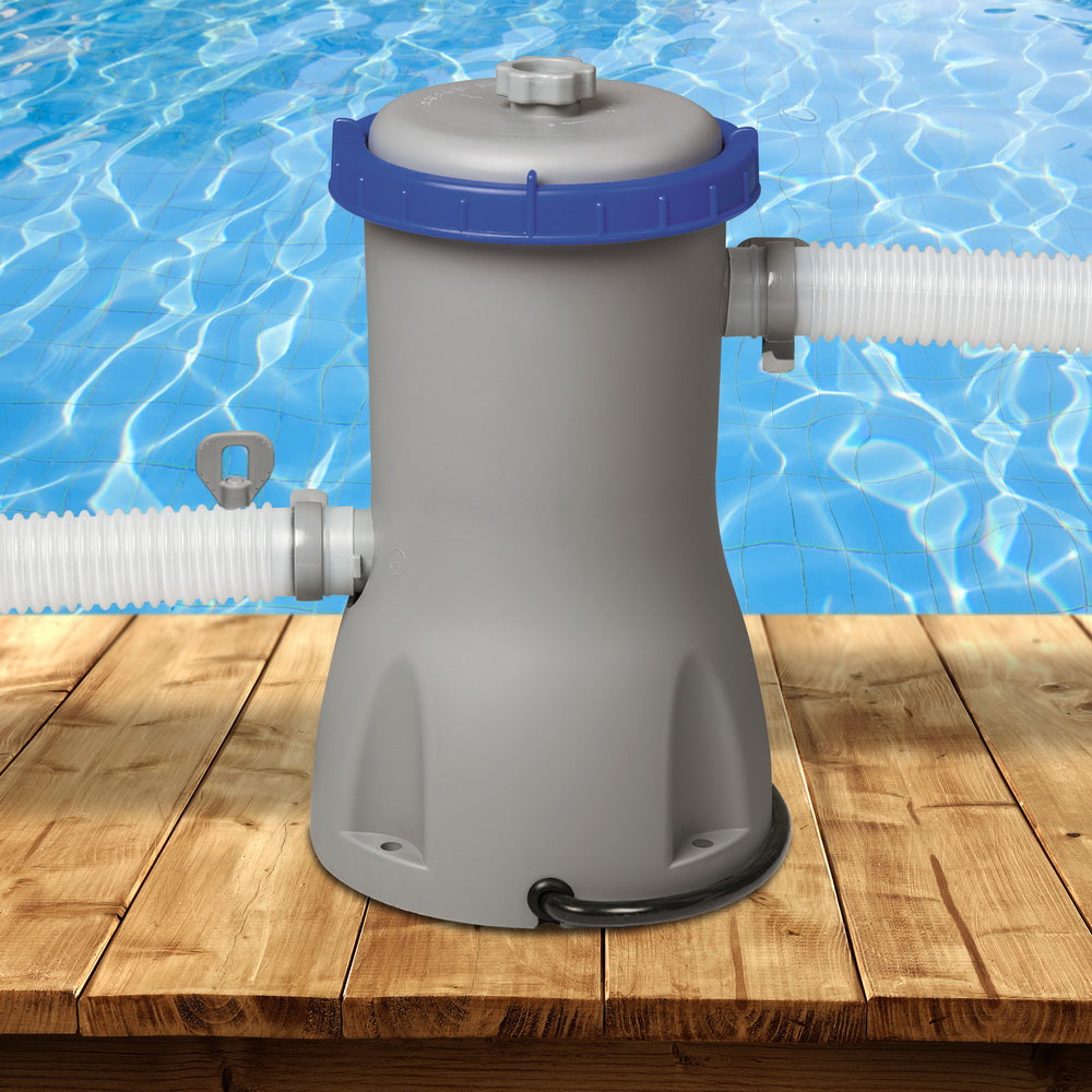 Bestway Pool Pump Cartridge Filter 800GPH 3028L/H Flowclear Filters Cleaner