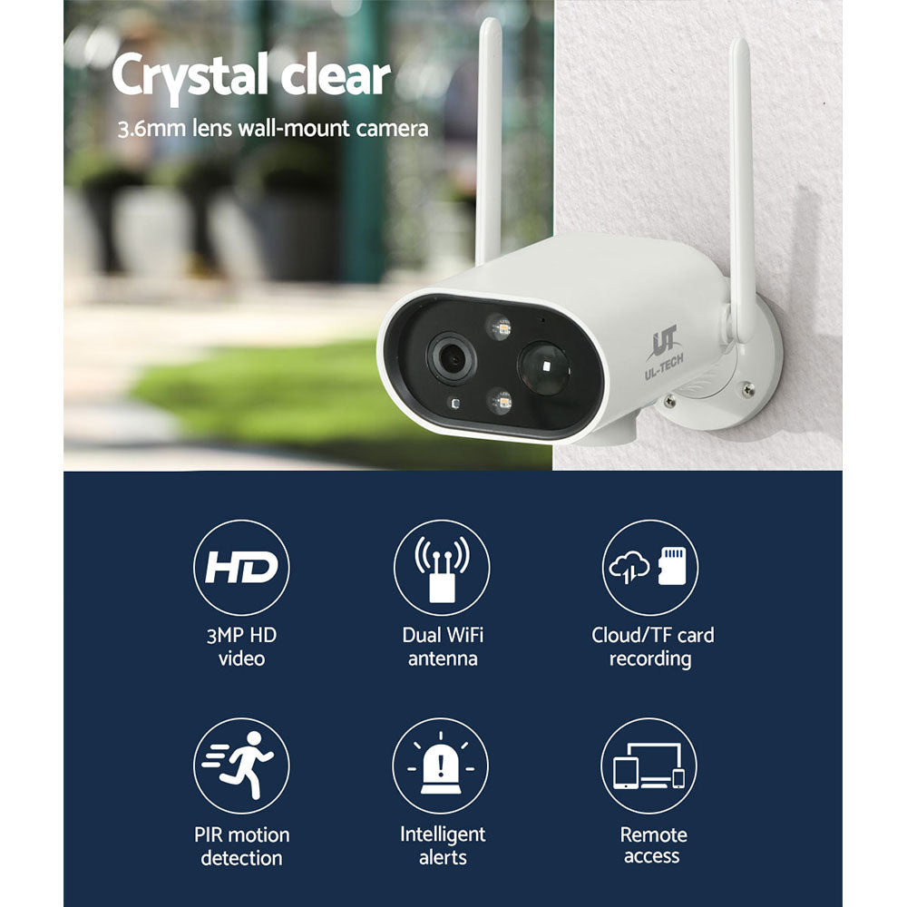 UL-tech 3MP Wireless IP Security Camera WiFi CCTV Outdoor Home Surveillance