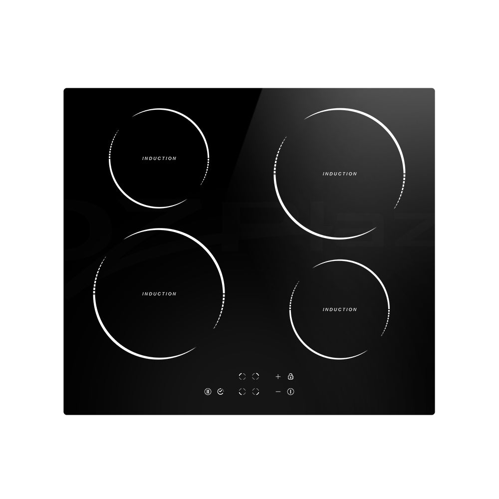 Devanti Induction Cooktop 60cm Ceramic Glass 4 Burner