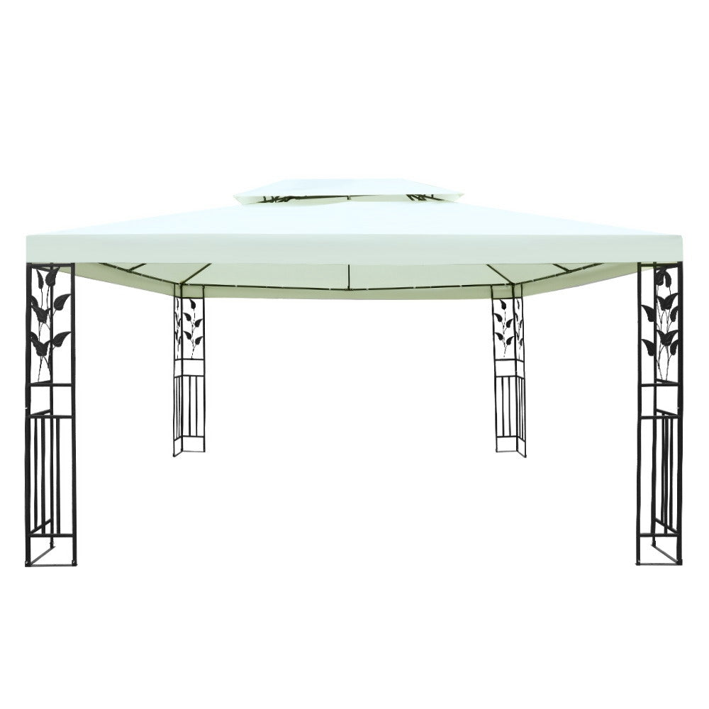 Instahut Gazebo 4x3m Marquee Outdoor Party Wedding Gazebos Tent Iron Art