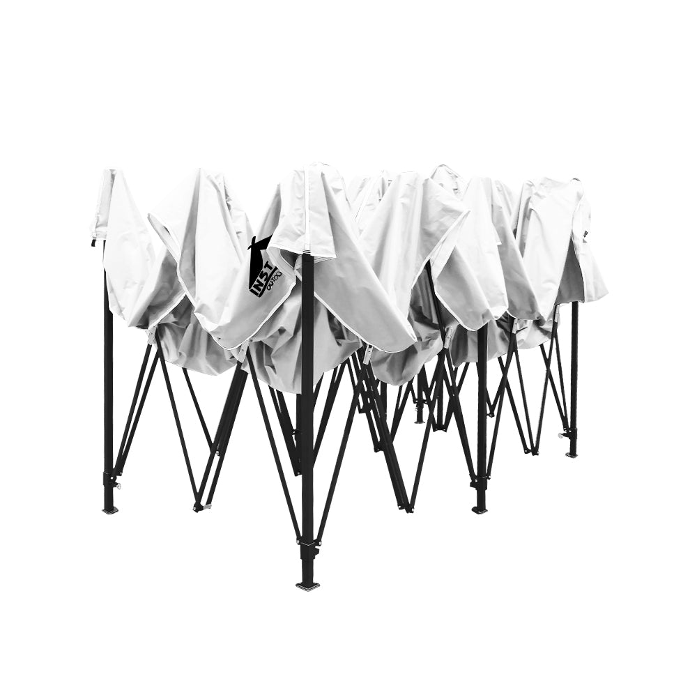 Instahut Gazebo Pop Up Marquee 3x6 Folding 500D Wedding Tent Base Pod White