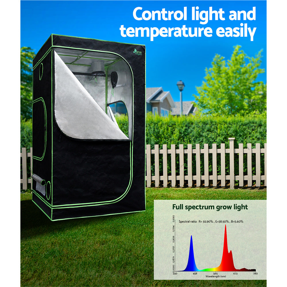 Green Fingers Grow Tent Light Kit 120x120x200CM 4500W LED Full Spectrum