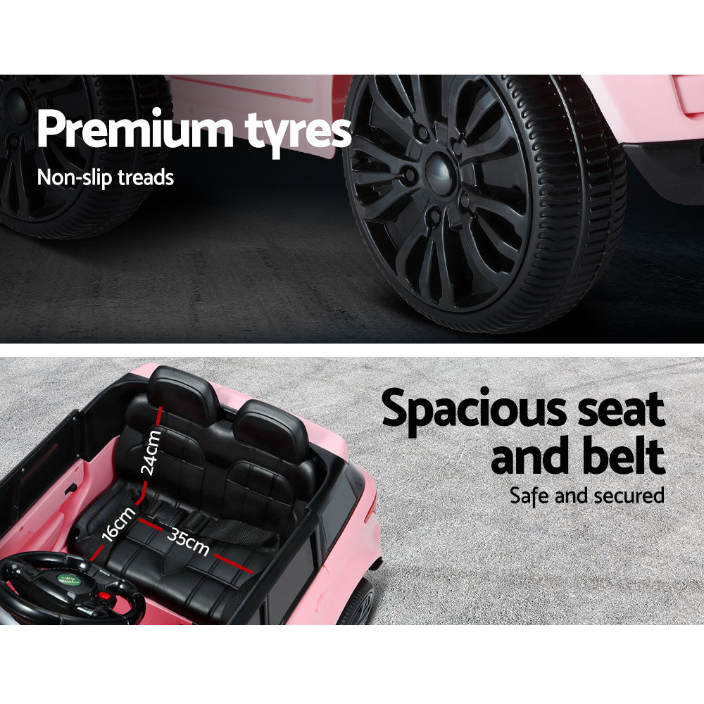 Rigo Ride On Car Kids Electric Ride On Cars SUV Remote 12V Pink