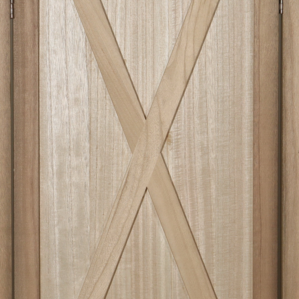 Artiss Silon Room Divider Screen Privacy Wood Dividers Stand 8 Panel Brown