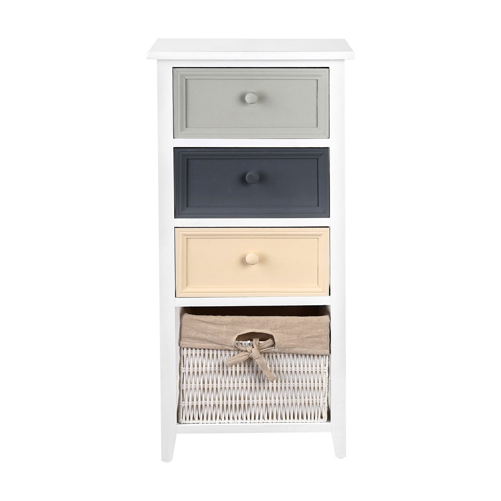 Artiss Chest of Drawers Bedside Table Side Table Storage Cabinet White