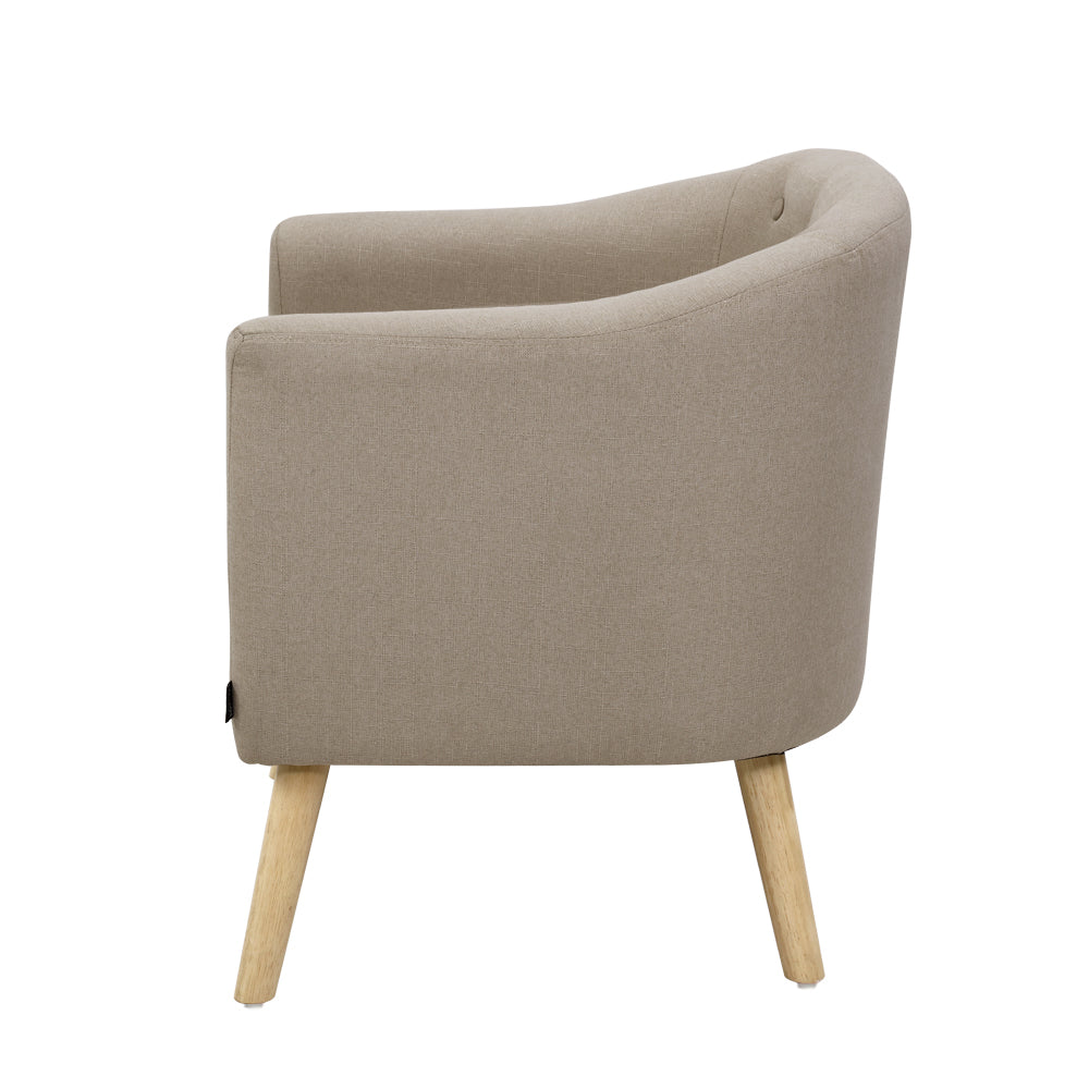 Artiss Armchair Tub Chair Beige Adora