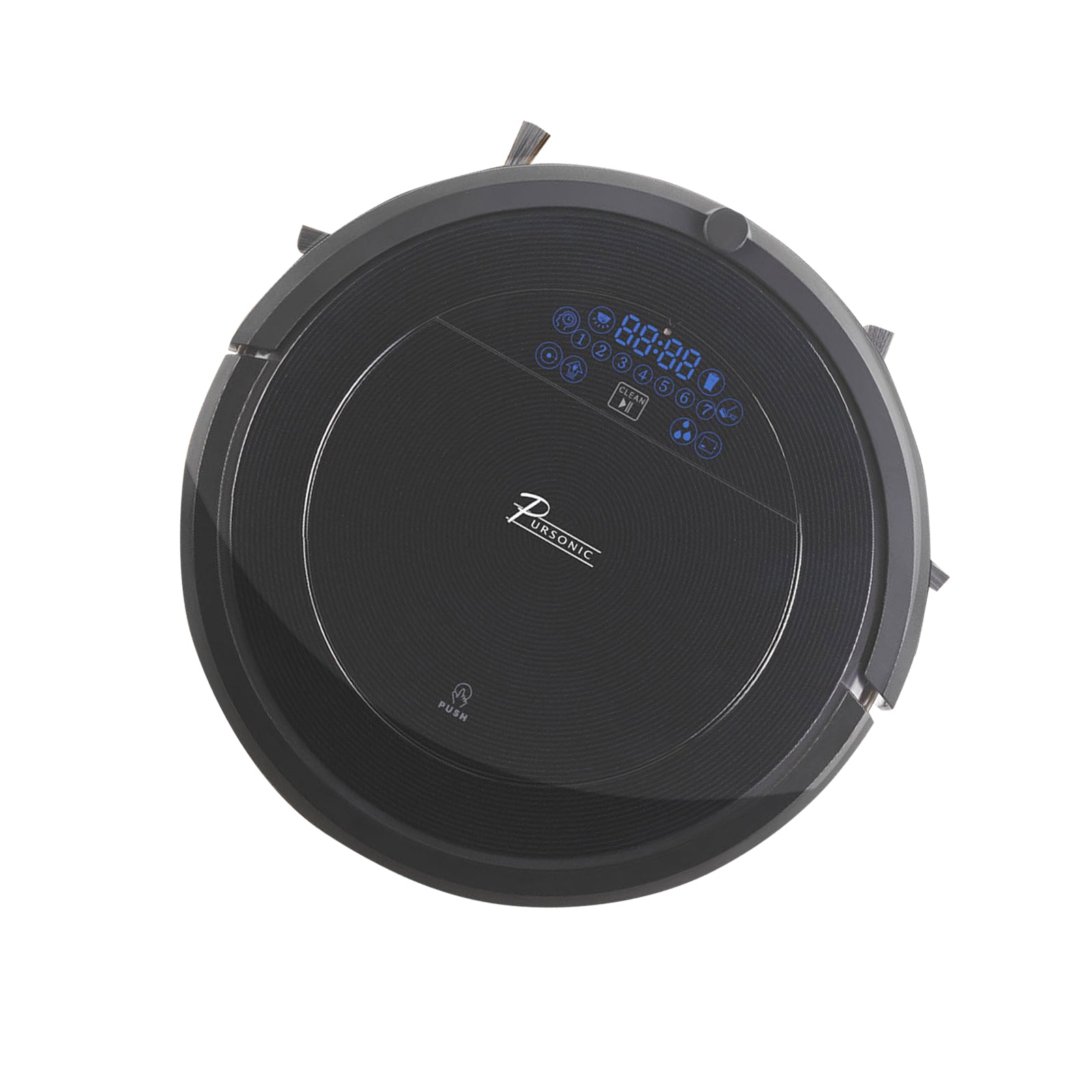 Pursonic i9 Robotic Vacuum Cleaner Carpet Floor Dry Wet Mopping Auto Robot Black Black