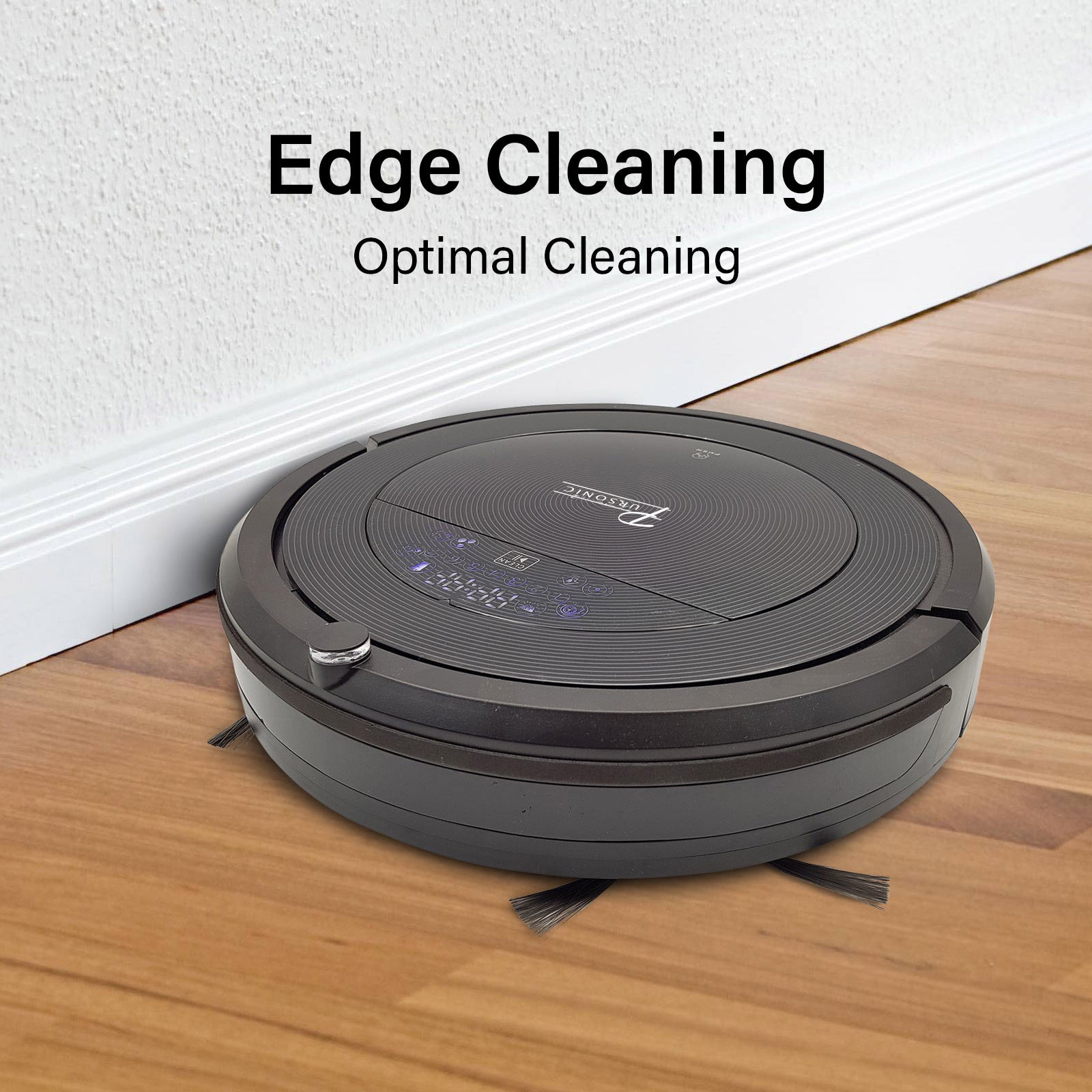 Pursonic i9 Robotic Vacuum Cleaner Carpet Floor Dry Wet Mopping Auto Robot Black Black
