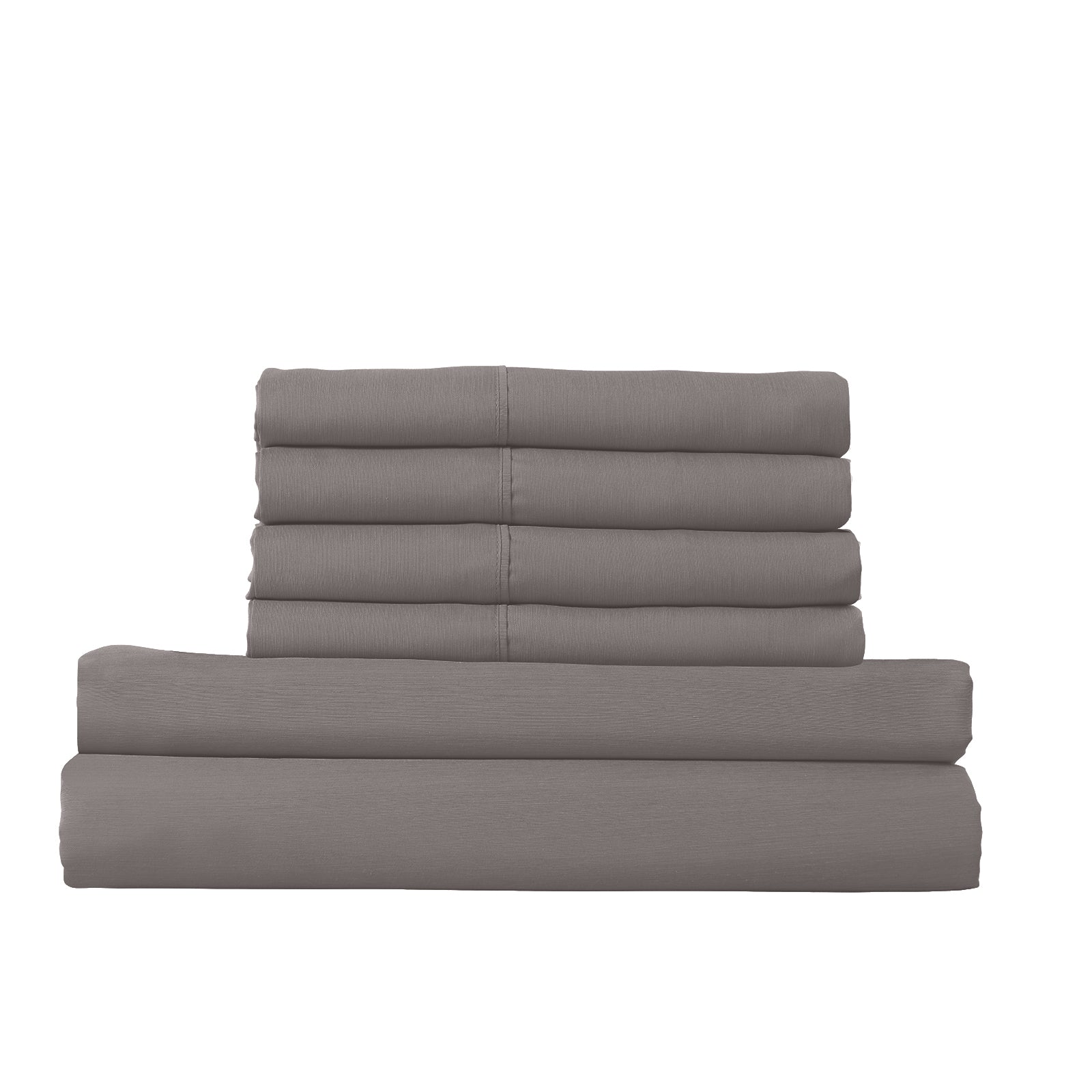 Royal Comfort 1500 Thread Count 6 Piece Cotton Rich Bedroom Collection Set - King - Dusk Grey