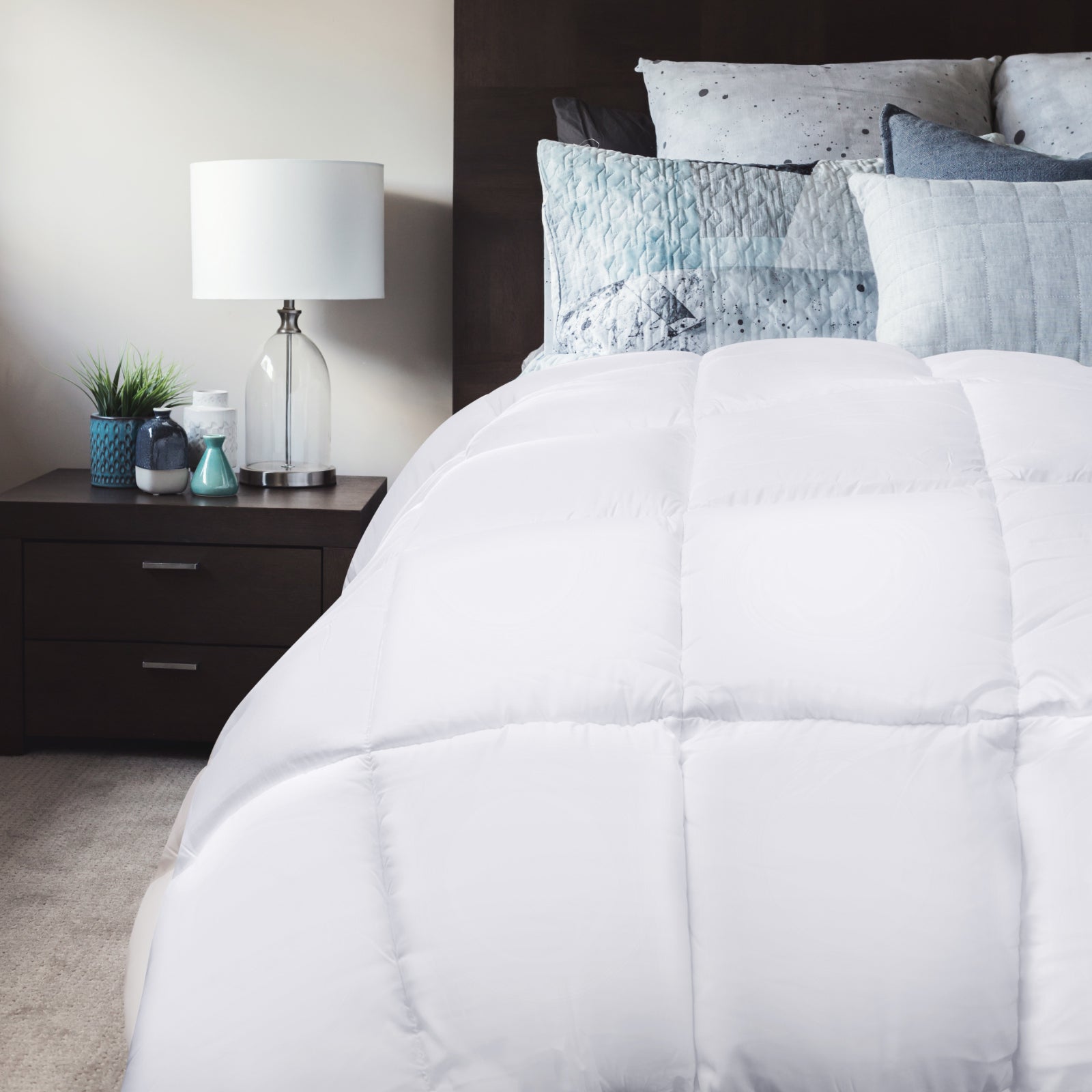 Royal Comfort 800GSM Silk Blend Quilt Duvet Ultra Warm Winter Weight  - King - White