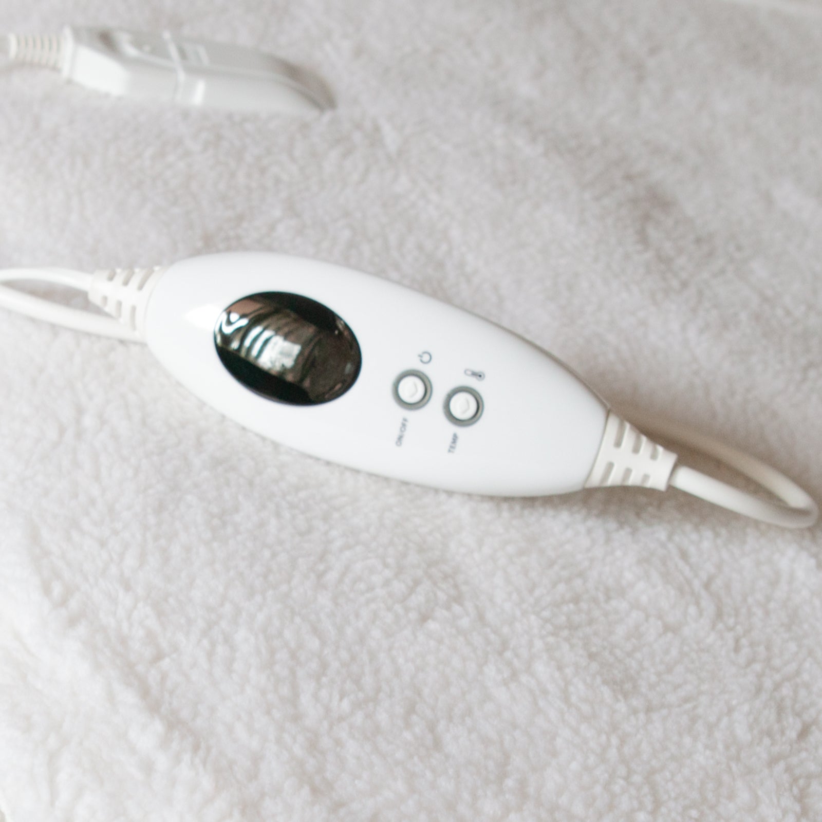 Royal Comfort Fleece Top Electric Blanket Fitted Heated Winter Underlay - King - White