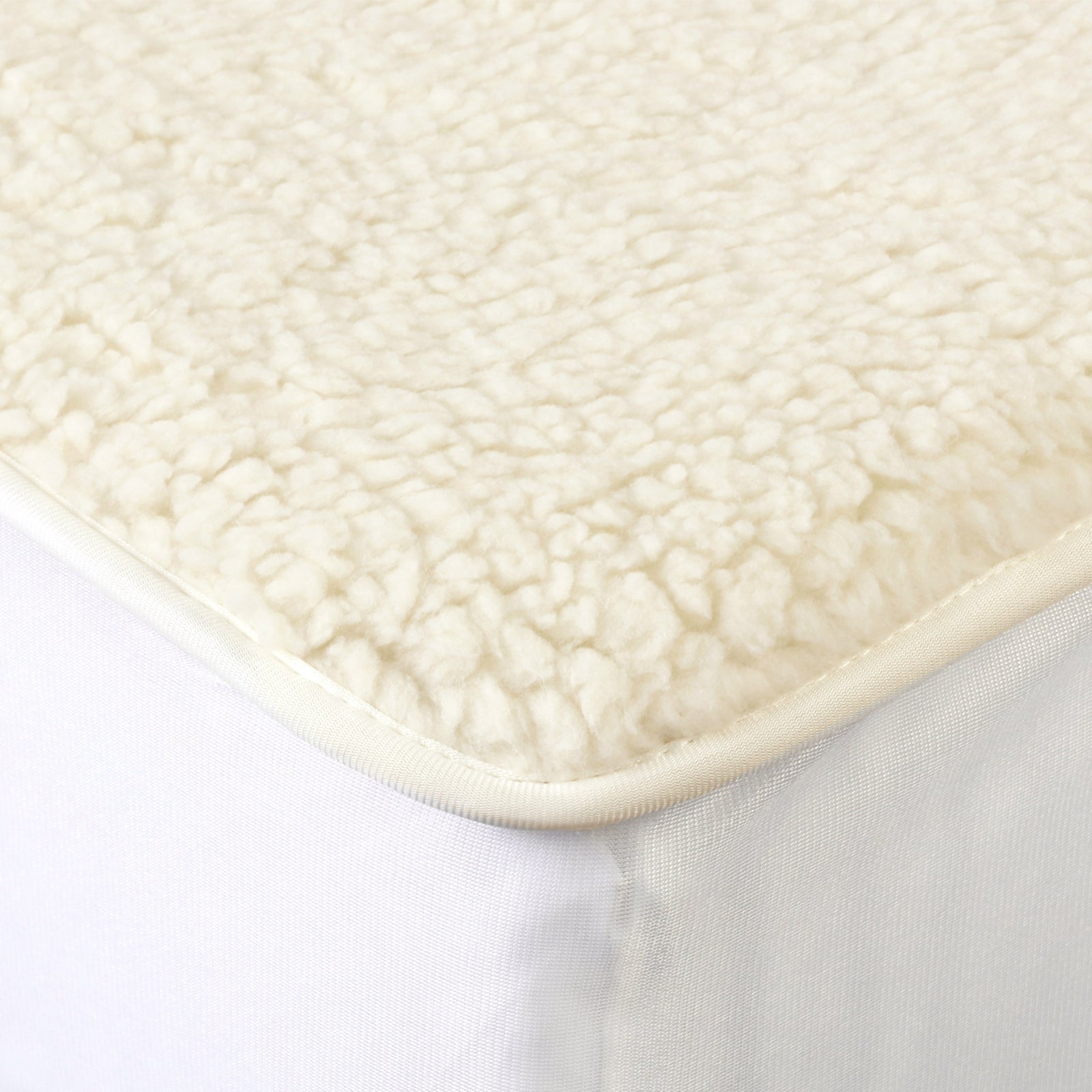 Royal Comfort Fleece Top Electric Blanket Fitted Heated Winter Underlay - King - White