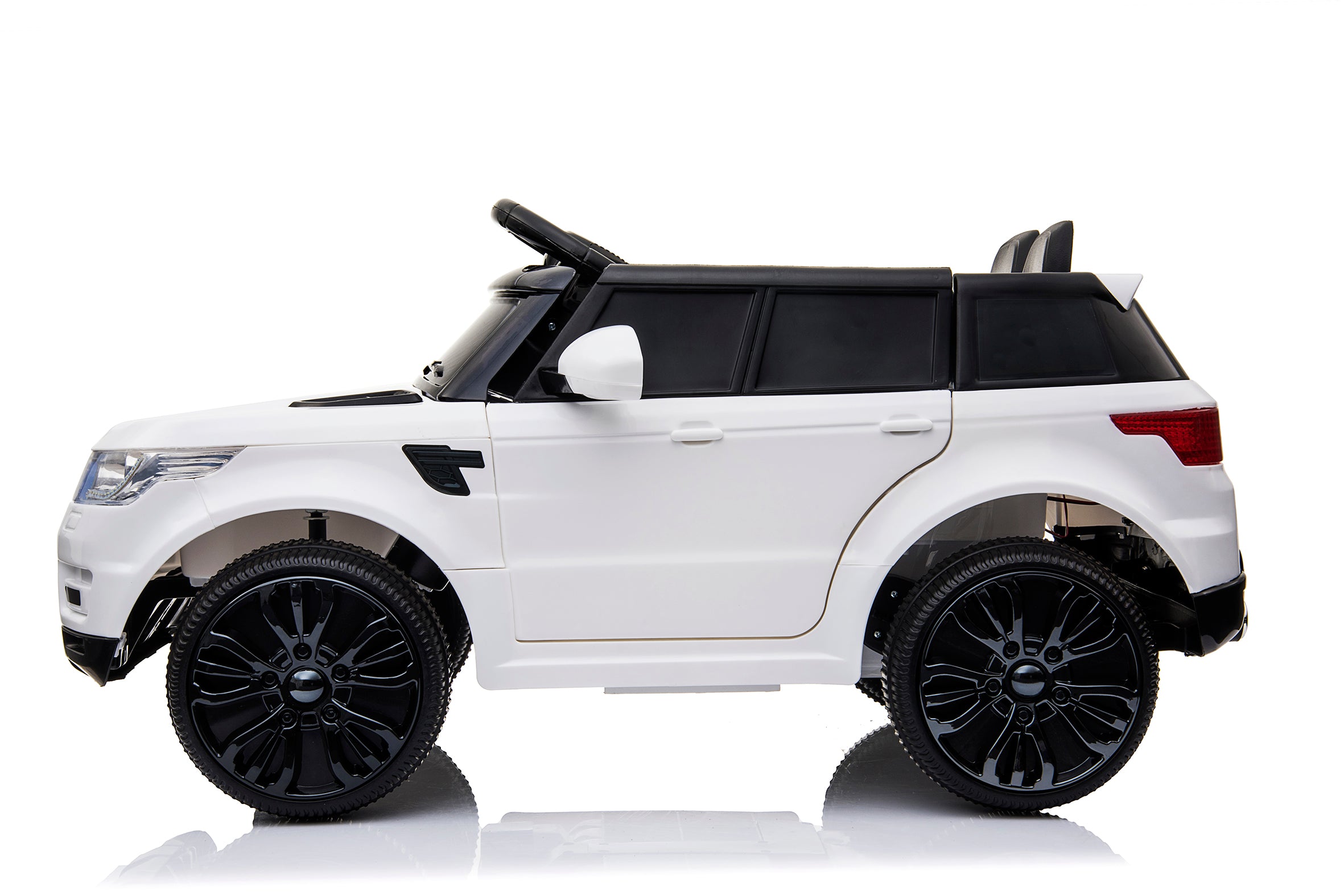 Kids Ride-On Car Range Rover Inspired White w/ Remote MP3 And Electric Battery